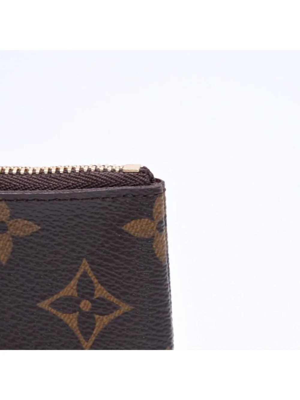 Louis Vuitton Pochette Cles Coin Purse Monogram Brown